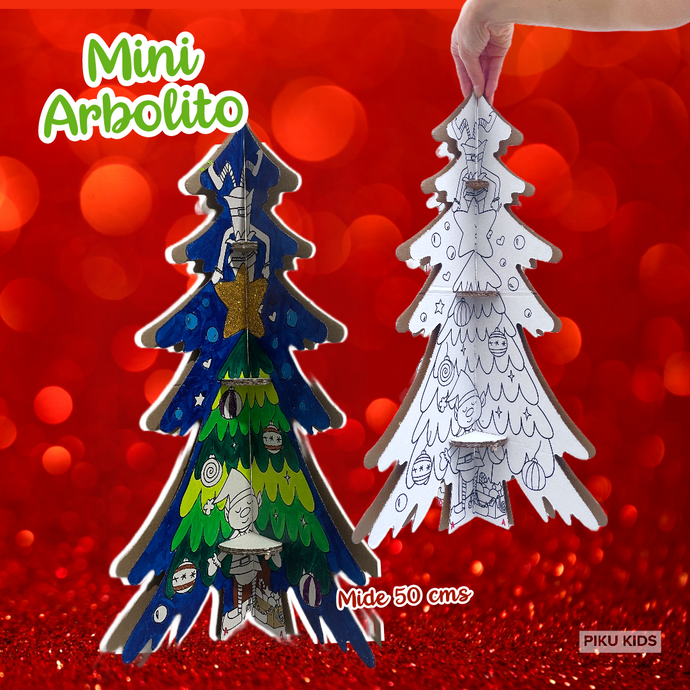 MiNi ARBOLiTO DE NAVIDAD DE CARTÓN